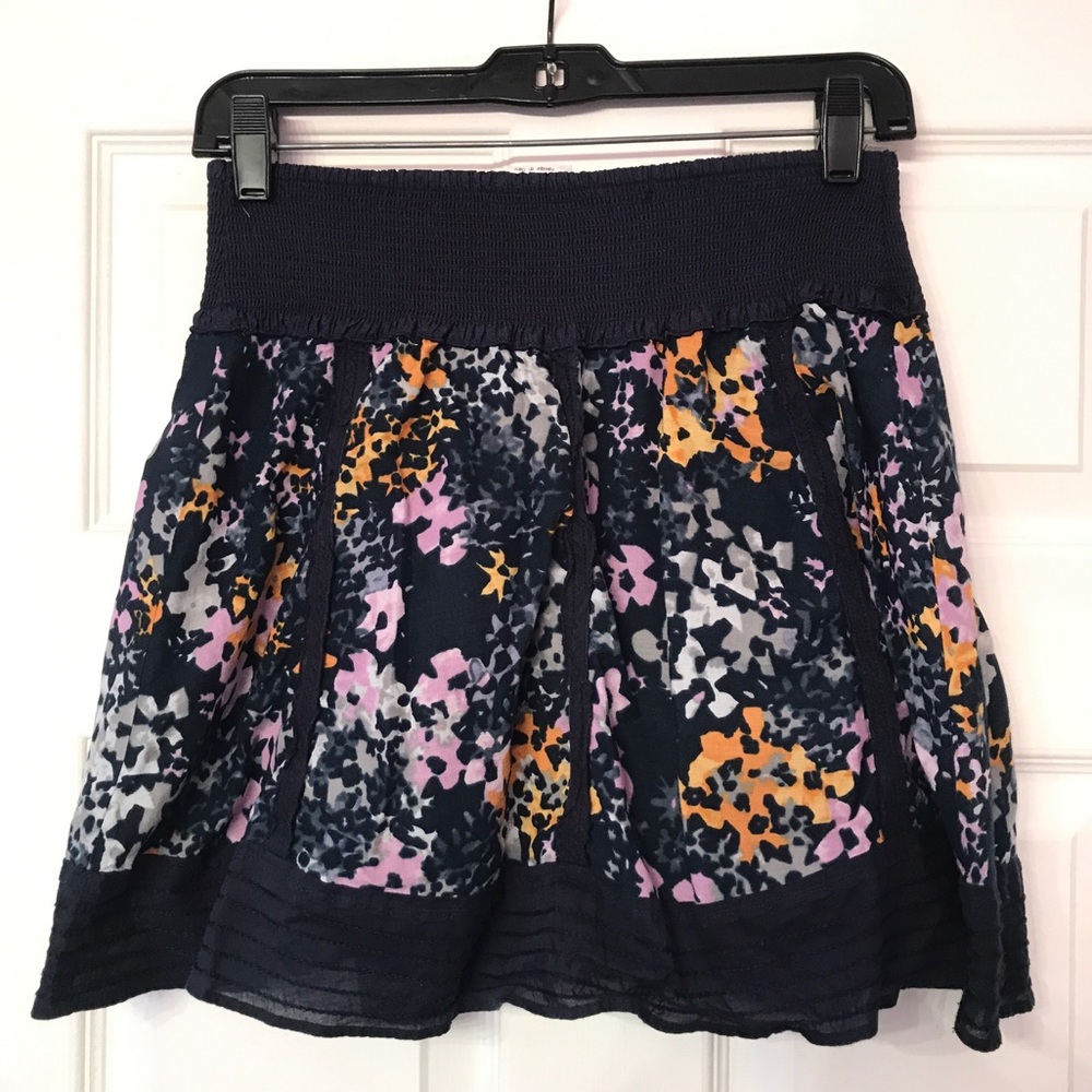 Free People navy skirt